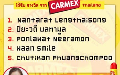 ประกาศรายชื่อผู้โชคดี CARMAX THAILAND